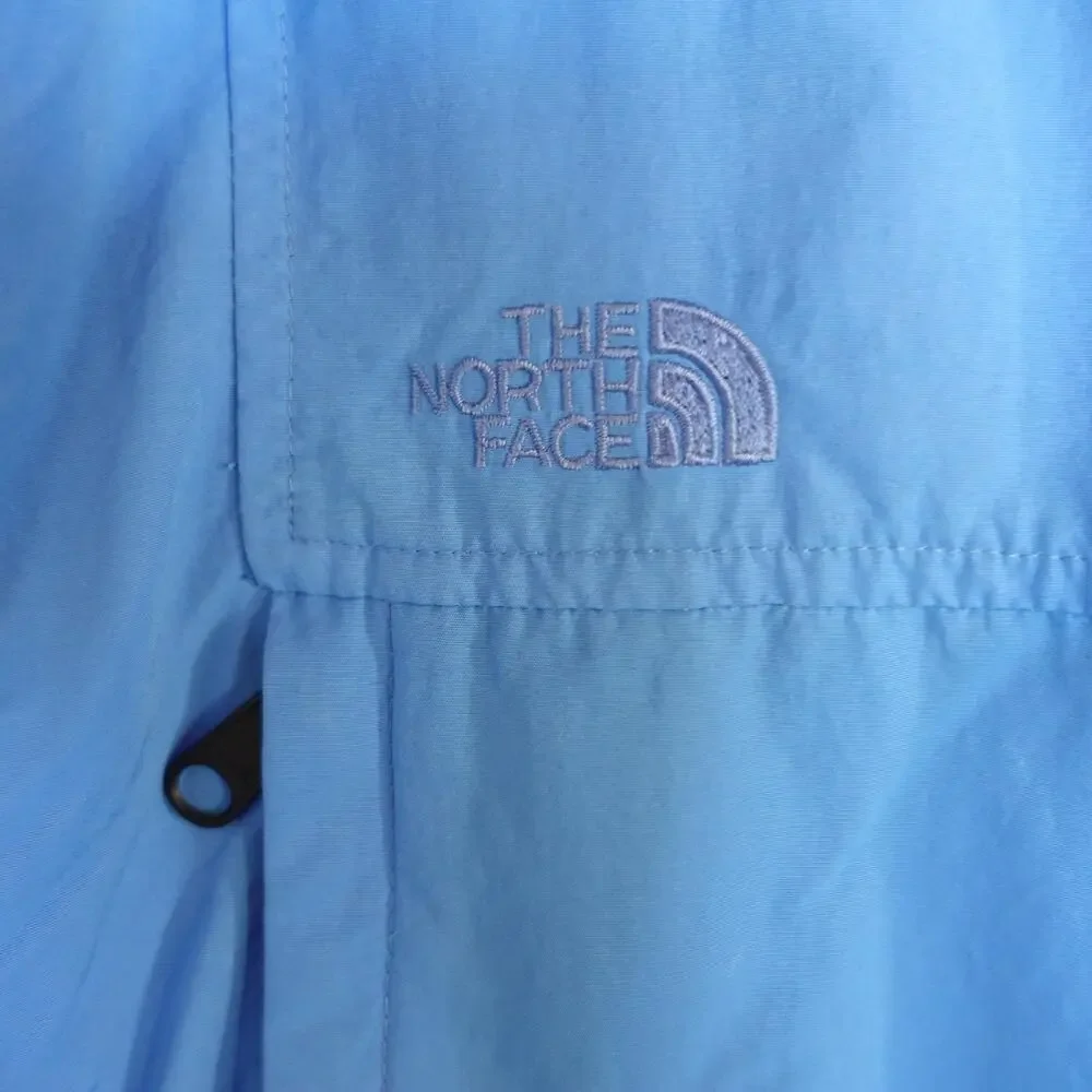 Vintage North Face Jacket Mens Medium Large Blue Down Puffer Detachable Hood 90s